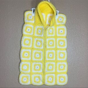 ‎Vintage crochet granny square handmade baby sleep sack